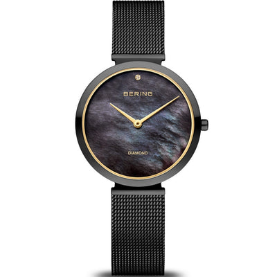Bering Classic 18132-132 analog damklocka med flerfärgad urtavla och armband i rostfritt stål