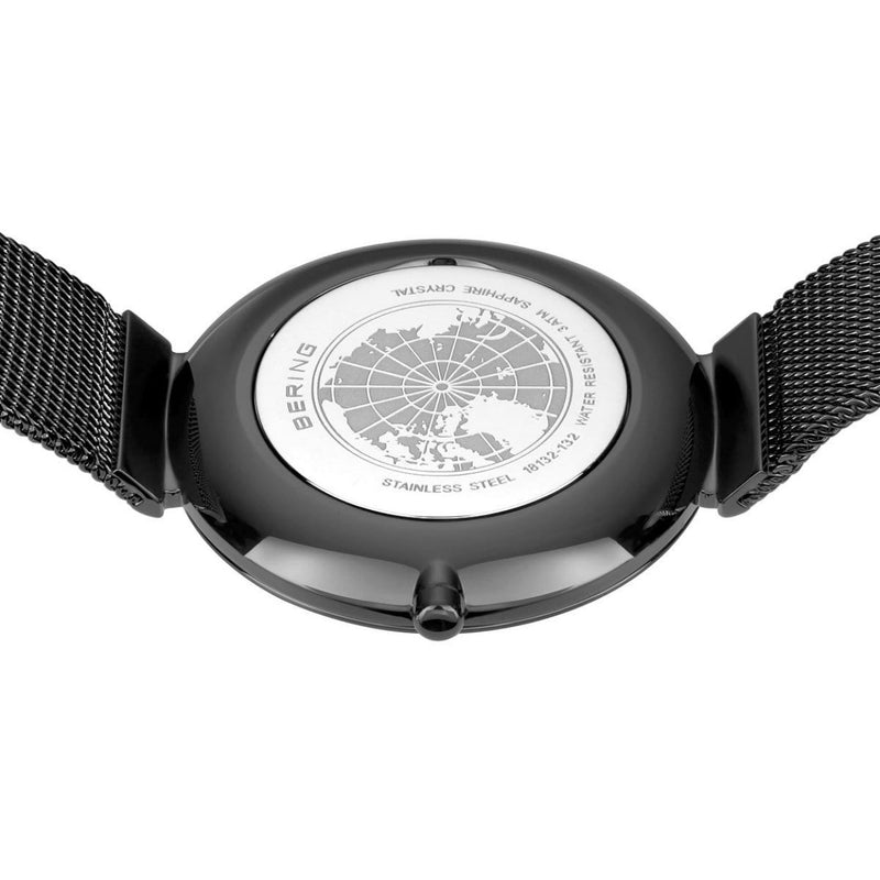 Bering Classic 18132-132 analog damklocka med flerfärgad urtavla och armband i rostfritt stål