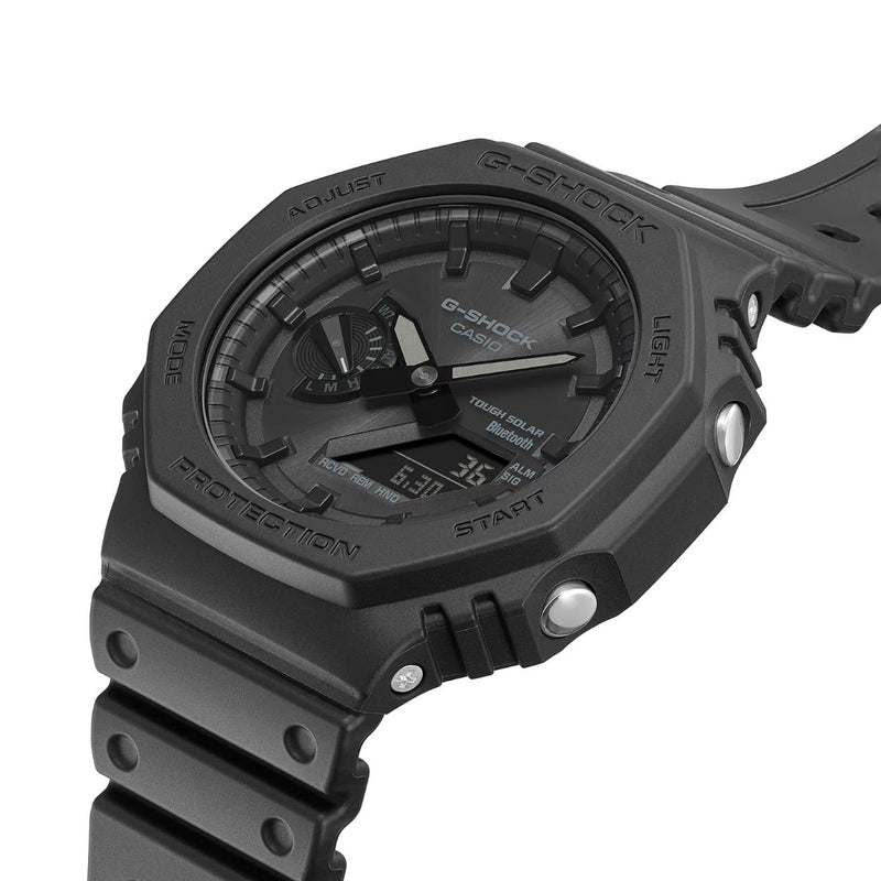 Casio G-shock GA-B2100-1A1ER ana-digi herrklocka med svart urtavla och armband i resin