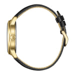 Citizen Classic AW0153-04AC analog herrklocka med vit urtavla och armband i läder