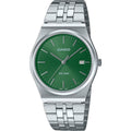 Casio Timeless MTP-B145D-3AVEF analog unisexklocka med grön urtavla och armband i rostfritt stål