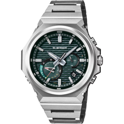 Casio G-Shock G-Steel GST-B1000D-3AER analog herrklocka med grön urtavla och armband i rostfritt stål