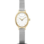 Bering Classic 11020-010 analog damklocka med vit urtavla och armband i rostfritt stål