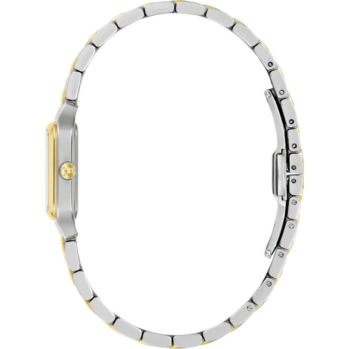 Bulova Sutton 98L330 analog damklocka med silver urtavla och armband i rostfritt stål