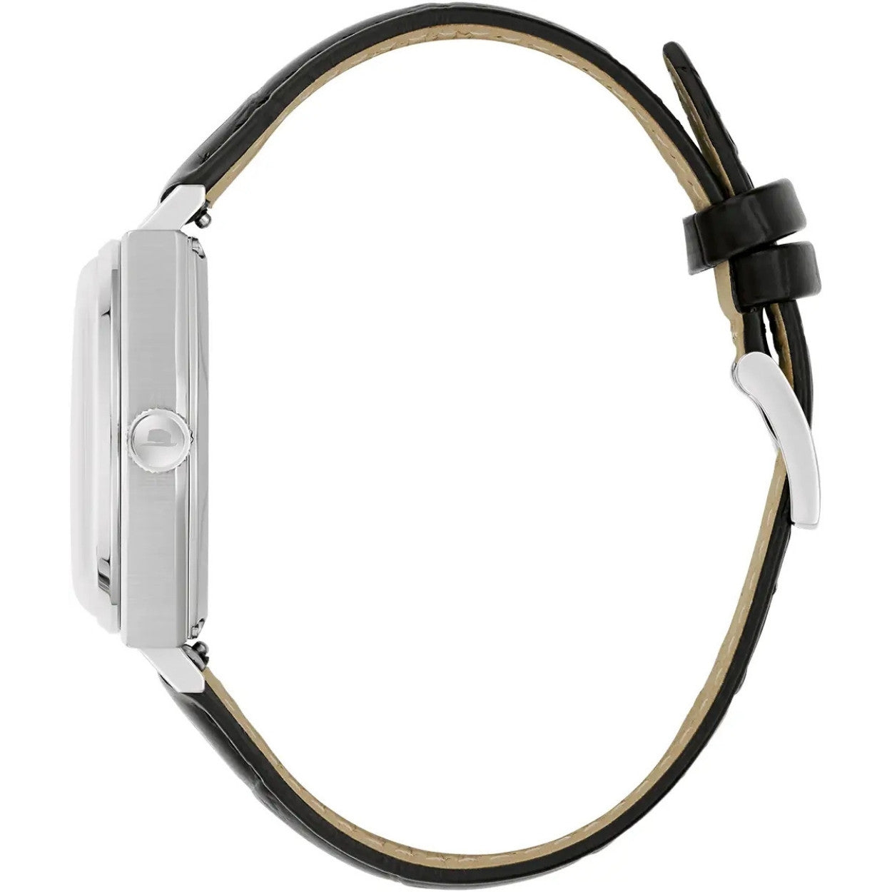 Bulova Frank Sinatra 96B483 analog herrklocka med beige urtavla och armband i läder