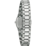 Bulova Super Seville 96L354 analog damklocka med rött urtavla och armband i rostfritt stål