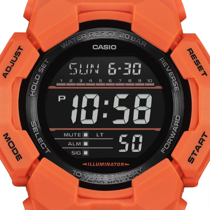 Casio G-Shock GD-010-4ER analog herrklocka med svart urtavla och armband i resin