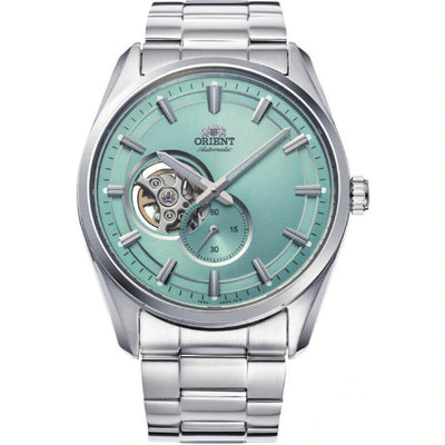 Orient Contemporary RA-AR0009L30B analog herrklocka med blå urtavla och armband i rostfritt stål