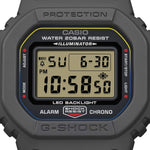 Casio G-Shock DW-5600MNC-8A2ER digital unisexklocka med svart urtavla och armband i textil