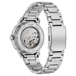 Citizen Automatic NJ0190-51A analog herrklocka med vit urtavla och armband i rostfritt stål