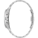 Bulova Curv 96A302 analog herrklocka med blå urtavla och armband i rostfritt stål