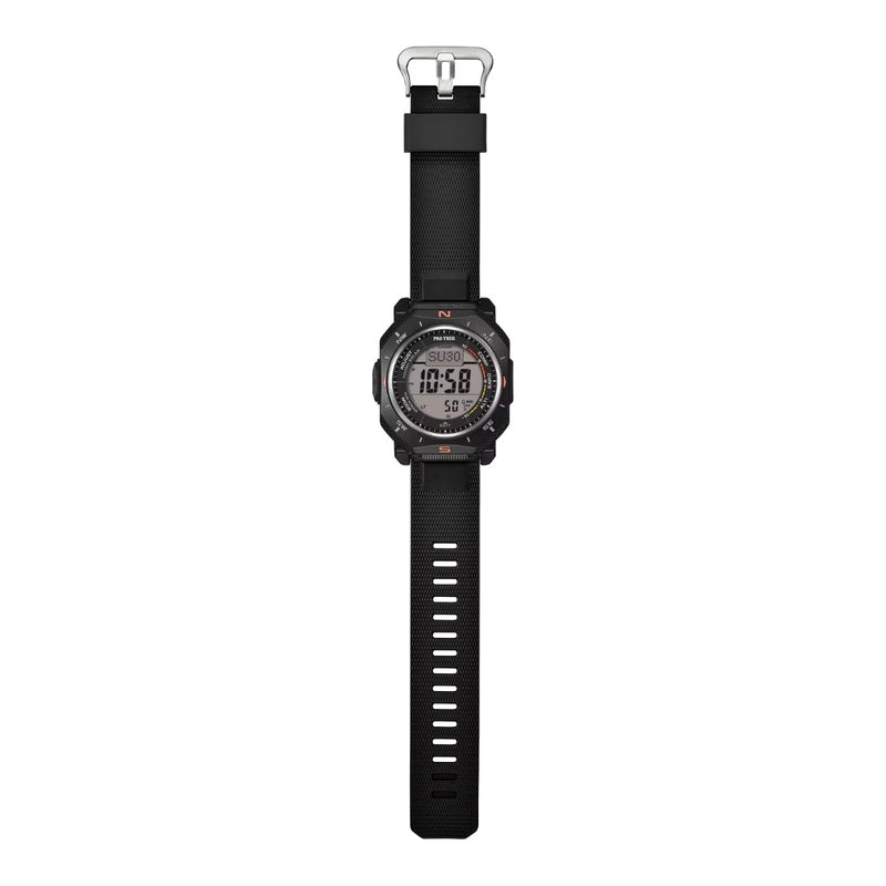 Casio Pro Trek PRG-69-1ER digital unisexklocka med svart urtavla och armband i resin