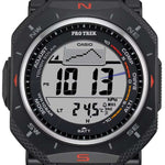 Casio Pro Trek PRG-69-1ER digital unisexklocka med svart urtavla och armband i resin