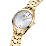 Bering Solar 17331-734 analog damklocka med vit urtavla och armband i rostfritt stål