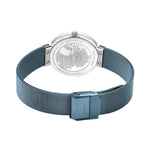 Bering Classic 19031-308 analog damklocka med blå urtavla och armband i rostfritt stål
