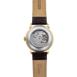 Orient Bambino RA-AP0106S30B analog herrklocka med vit urtavla och armband i läder