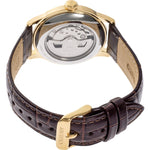Orient Bambino RA-AP0106S30B analog herrklocka med vit urtavla och armband i läder