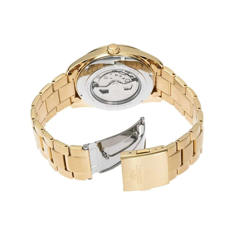 Orient Contemporary RA-AR0007S30B analog herrklocka med silver urtavla och armband i rostfritt stål