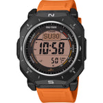 Casio Pro Trek PRG-69-4ER digital unisexklocka med orange urtavla och armband i resin