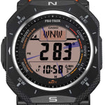 Casio Pro Trek PRG-69-4ER digital unisexklocka med orange urtavla och armband i resin