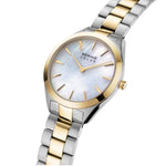 Bering Solar 17331-710 analog damklocka med vit urtavla och armband i rostfritt stål