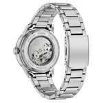 Citizen Automatic NJ0190-51E analog herrklocka med svart urtavla och armband i rostfritt stål