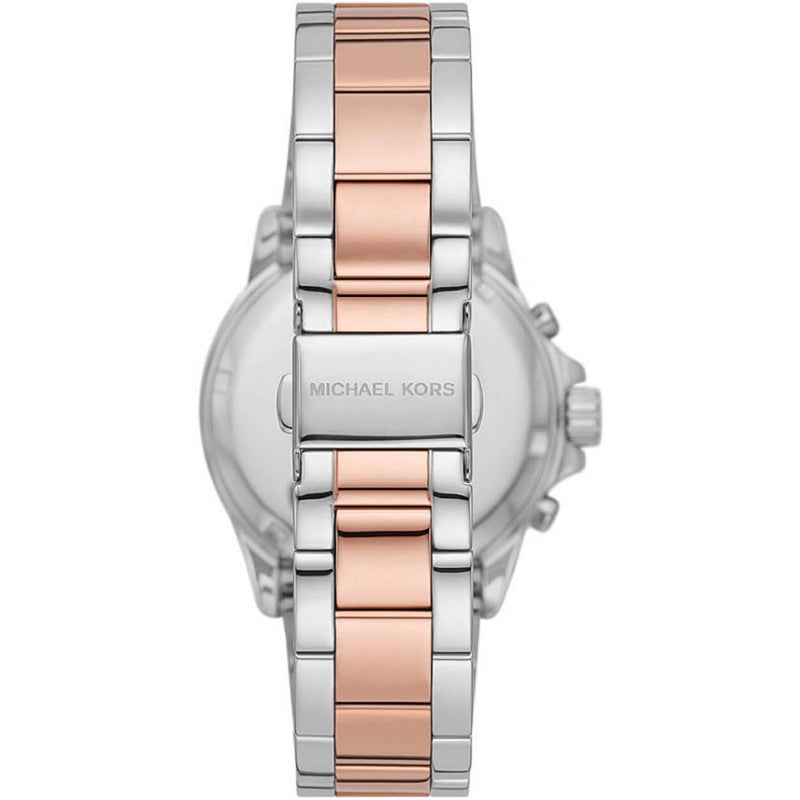 Michael Kors Everest MK7214 analog damklocka med vit urtavla och armband i rostfritt stål