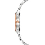 Bulova Classic 98P183 analog damklocka med vit urtavla och armband i rostfritt stål
