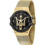 Maserati Potenza R8853108006 analog herrklocka med svart urtavla och armband i rostfritt stål