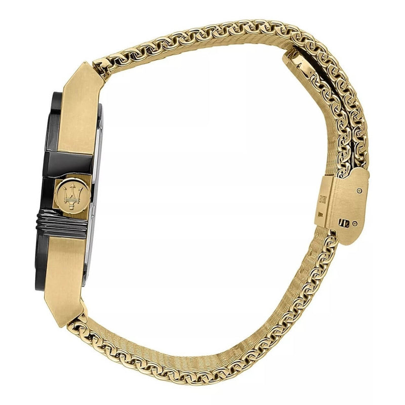 Maserati Potenza R8853108006 analog herrklocka med svart urtavla och armband i rostfritt stål