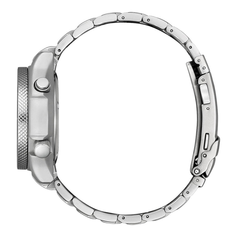 Citizen Promaster Aqualand JP2000-67L analog herrklocka med blå urtavla och armband i rostfritt stål