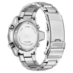 Citizen Promaster Aqualand JP2000-67L analog herrklocka med blå urtavla och armband i rostfritt stål