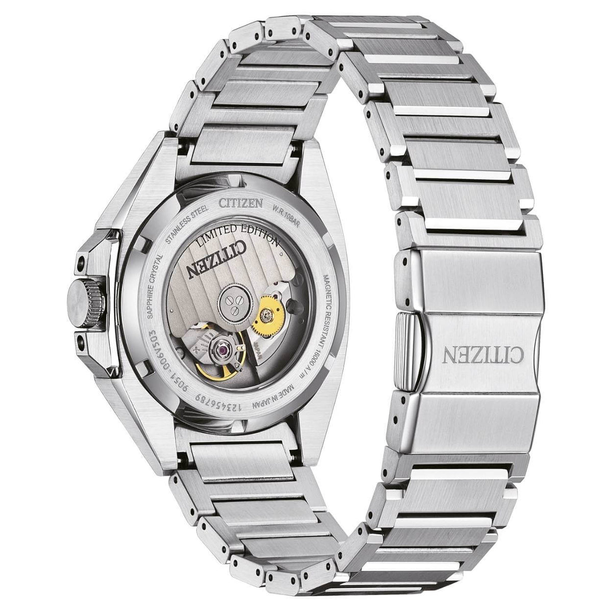 Citizen Series 8 Limited edition NB6051-59L analog herrklocka med blå urtavla och armband i rostfritt stål