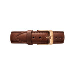Daniel Wellington Petite St Mawes DW00100175 analog damklocka med vit urtavla och armband i läder