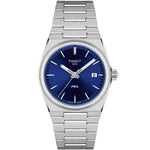 Tissot prx T137.210.11.041.00 analog herrklocka med blå urtavla och armband i rostfritt stål