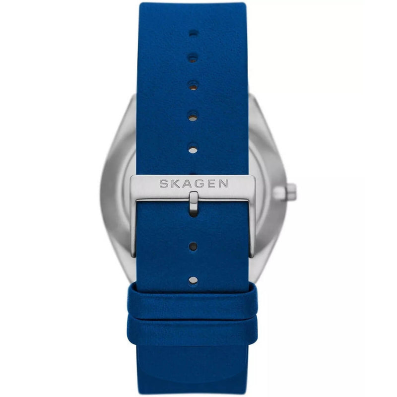 Skagen Grenen Solar Halo Ocean SKW6873 analog herrklocka med grå urtavla och armband i läder