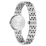 Citizen Eco Drive EM0990-81L analog damklocka med blå urtavla och armband i rostfritt stål
