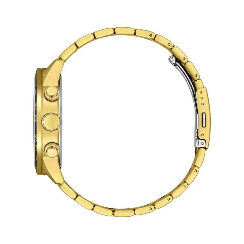 Citizen Sport Kronograf AN3682-54E analog herrklocka med svart urtavla och armband i rostfritt stål