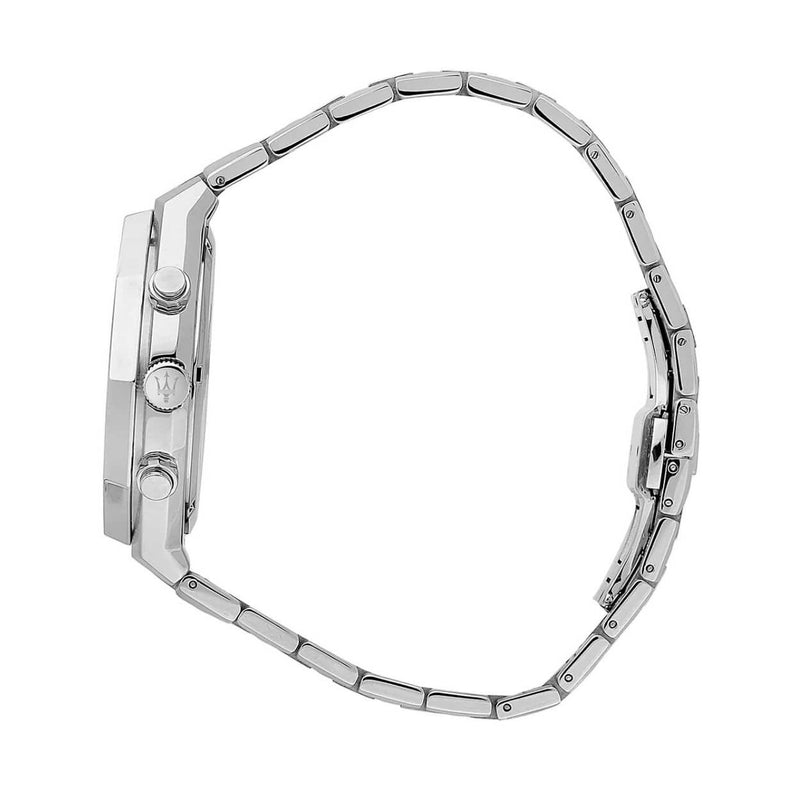 Maserati Stile R8873642006 analog herrklocka med blå urtavla och armband i rostfritt stål