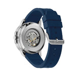 Bulova Marine Star Automatisk 96A303 analog herrklocka med blå urtavla och armband i gummi