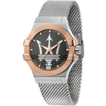 Maserati Potenza R8853108007 analog herrklocka med grå urtavla och armband i rostfritt stål