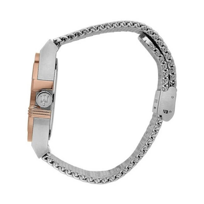 Maserati Potenza R8853108007 analog herrklocka med grå urtavla och armband i rostfritt stål