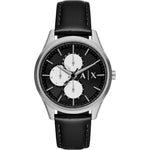 Armani Exchange AX1872 analog herrklocka med svart urtavla och armband i läder