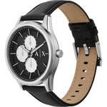 Armani Exchange AX1872 analog herrklocka med svart urtavla och armband i läder