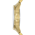 Armani Exchange Banks AX1737 analog herrklocka med grå urtavla och armband i rostfritt stål
