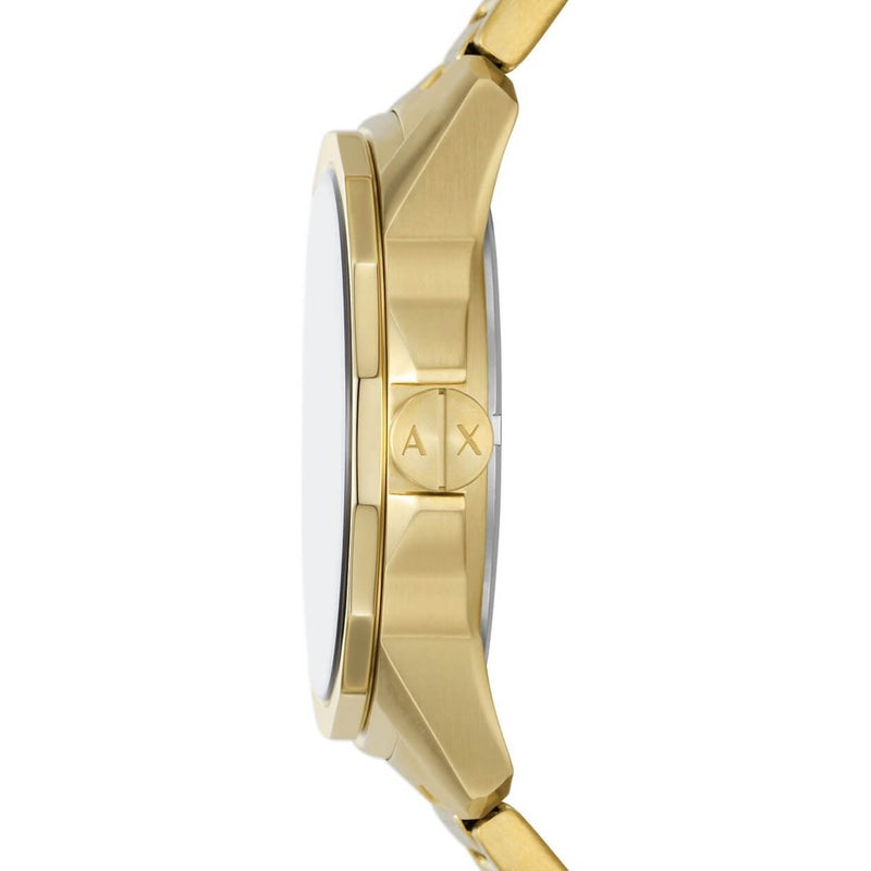 Armani Exchange Banks AX1737 analog herrklocka med grå urtavla och armband i rostfritt stål