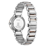 Citizen Elegant Damklocka EM0924-85Y analog damklocka med pärlemor urtavla och armband i rostfritt stål