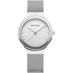 Bering Classic 12934-000 analog damklocka med silver urtavla och armband i rostfritt stål