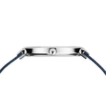 Bering Classic 14539-307 analog herrklocka med blå urtavla och armband i mesh