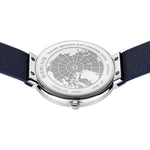 Bering Classic 14539-307 analog herrklocka med blå urtavla och armband i mesh